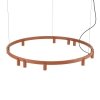 Geometryczna Lampa wisząca FOURTY ROUND LED XI Nowodvorski 12420 Nowoczesny żyrandol minimalistyczny Terakota